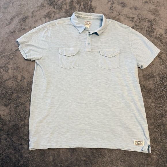 Lucky Brand Other - Lucky‎ Brand Men's Double Pocket Polo Size L Large Light Blue